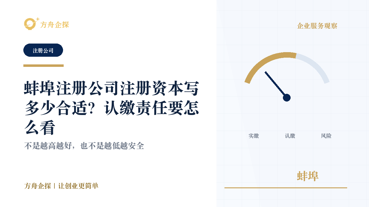 蚌埠注册公司注册资本写多少合适?认缴责任要怎么看封面图