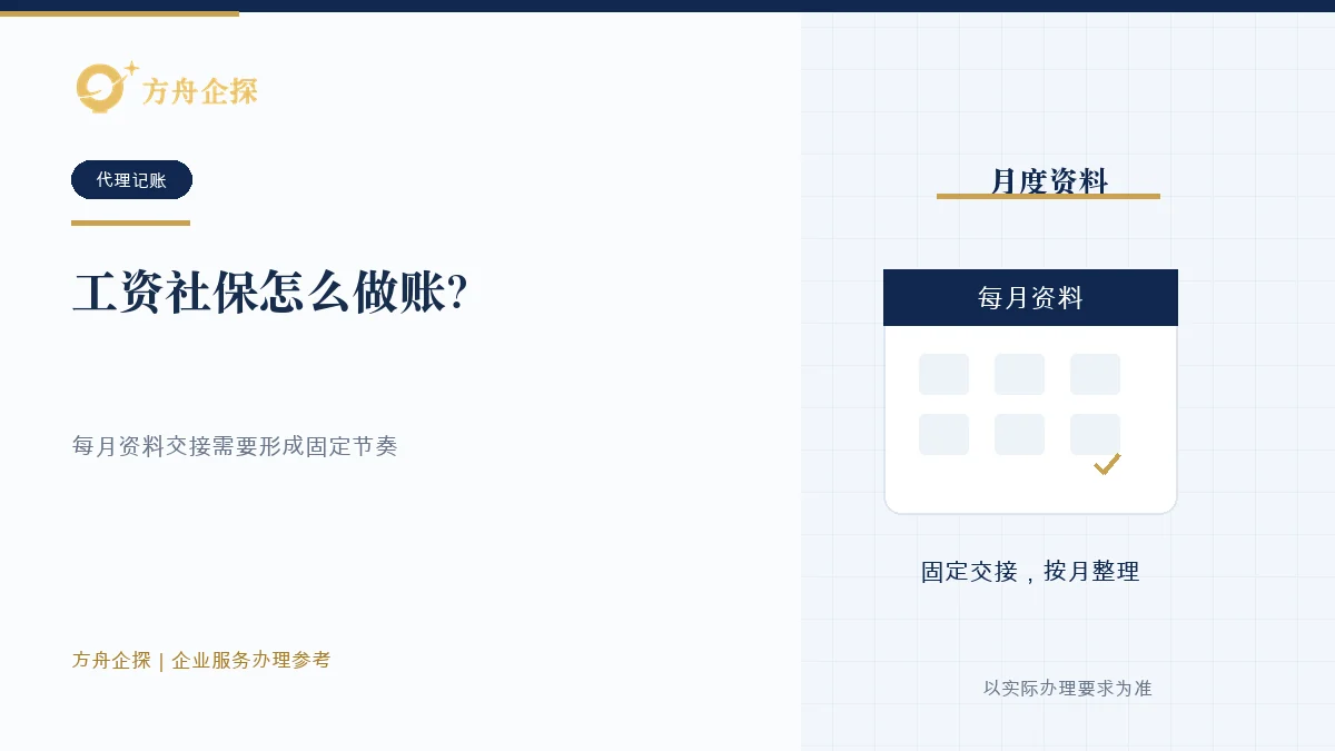 工资社保怎么做账?人员、工资表、个税和缴费记录必须一致办理参考封面