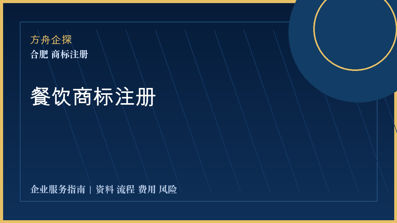 合肥餐饮商标注册封面图