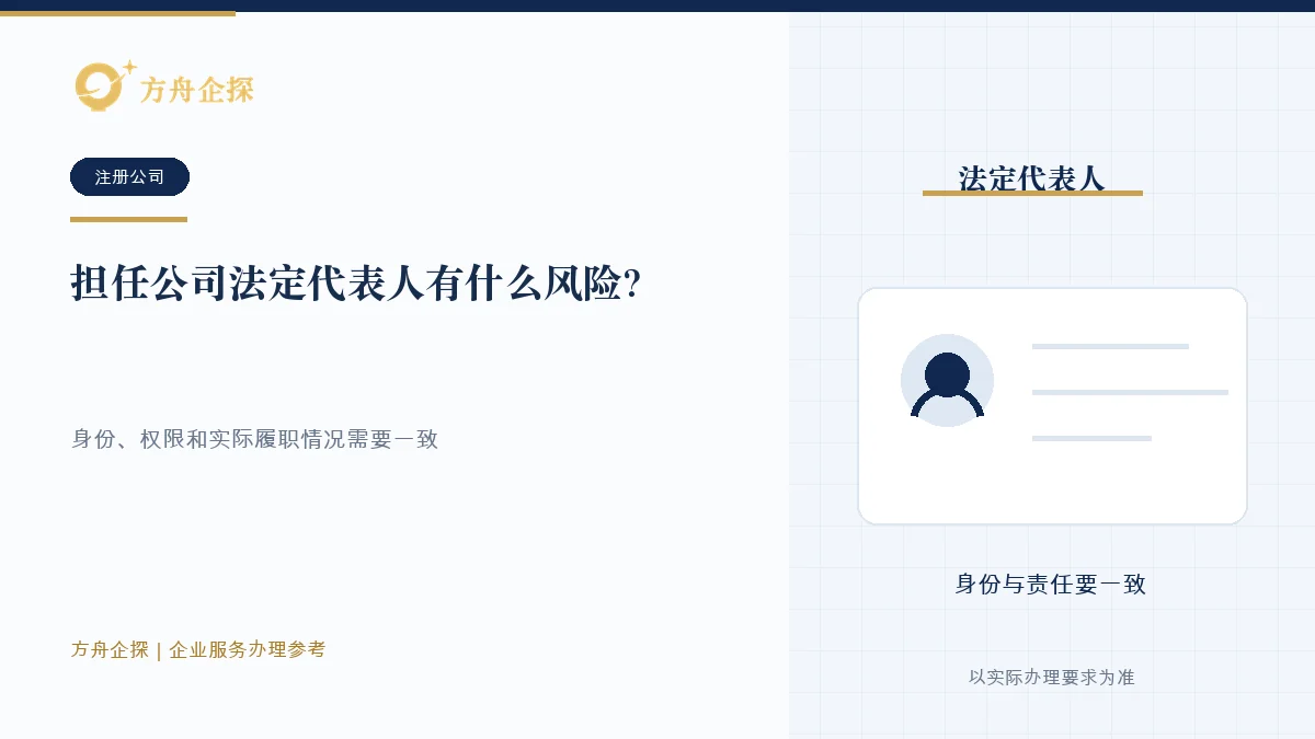 担任公司法定代表人有什么风险?签字前先核对权限和责任办理参考封面