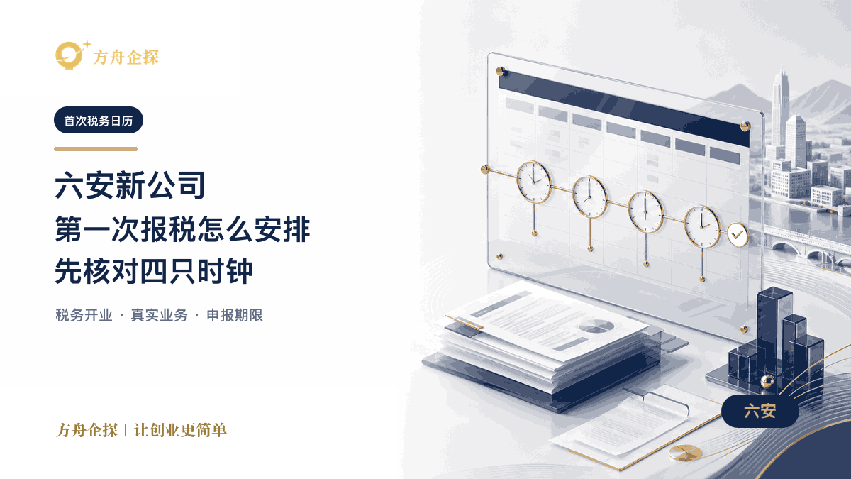 六安新公司首次报税四只时钟和首个申报日历文章封面