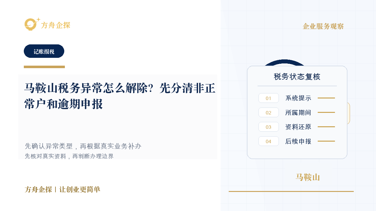 马鞍山税务异常怎么解除?先分清非正常户和逾期申报封面图