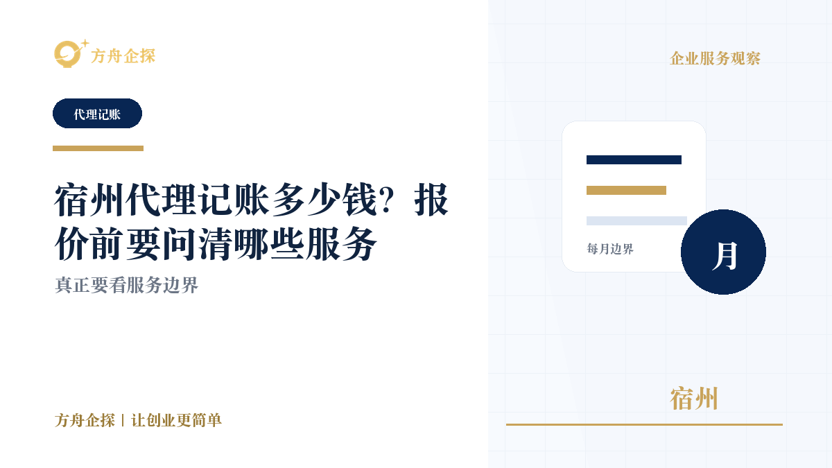 宿州代理记账多少钱?报价前要问清哪些服务封面图