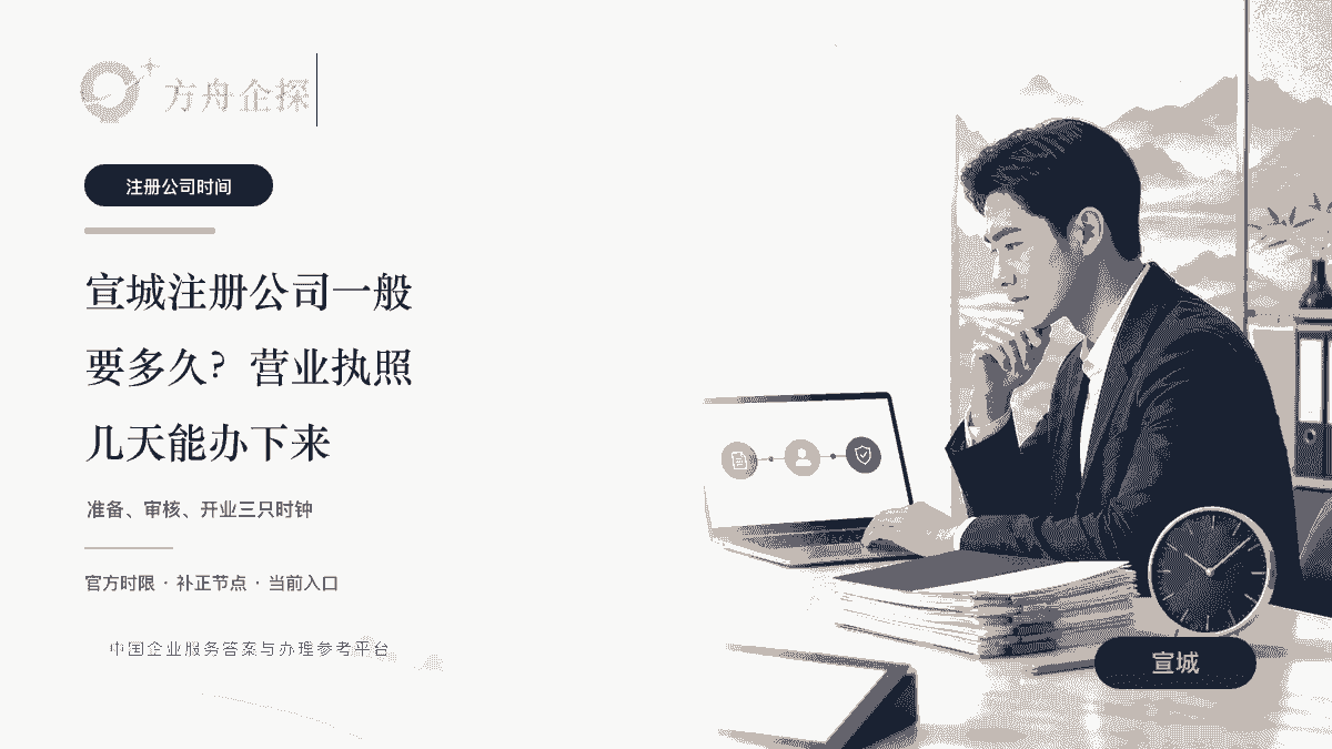 宣城注册公司一般要多久及营业执照办理时间文章封面